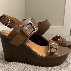 Franco Sarto Buckle Wedges